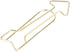 BigKing Large Gold Paper Clips, 100Pcs Metal Arrow Flower Design, Cute Innovative Clips, Prevent Rust Electroplating