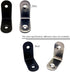 ZHome 303016MM 6Sets Metal L Shape Corner Brace Wall Shelves Hanging Bracket Joint Right Angle Bracket Fastener