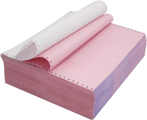 FirstZi 9-1/2 x 11 Inches NCR Continuous Feed Computer Paper, 2-Ply, 1000 Count Carbonless Copy Paper