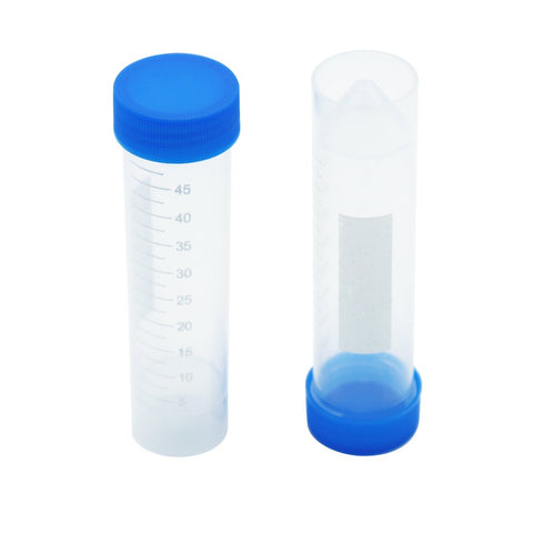 Eowpower 30pcs 50ml Plastic Vial Storage Container Test Tubes for Laboratory Lab