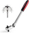Dual 3/8 and 1/4 Drive Flex Head Ratchet, 72-Tooth 3/8 Ratchet Wrench with Quick-release and Reversible Switch