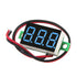 9pcs Voltage Meter 0.36 Inch 2 Wire DC 0-32V with Three Digit LED Display Panel Mount Tester (Blue)