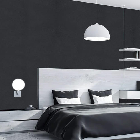 Matte Black Peel and Stick Wallpaper 17"x120", Self-Adhesive Waterproof and Oil Proof Contact Paper for Cabinets and