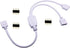 TronicsPros 4 2 1 2 5050 3528 2835 12inch, 1pc Pin RGB LED Strip Splitter Cable Way to Splitter Connector SMD RGB LED