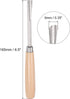 uxcell Wood Chisels Carving Knife, 10mm Chrome Plated 45# Carbon Steel Straight Half-round Tip Woodworking Hand Tool Graver 165mm (6.5-Inch) Length by uxcell