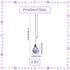54cm Bulb Crystal Ceiling Fan Pull Chains Purple Round Glass Ice Cracked Beaded Ball Ceiling Fan Pull Chain Extender