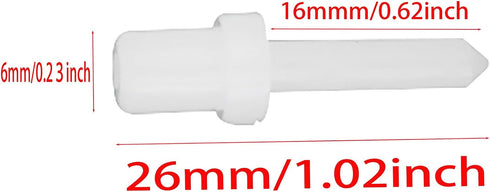 GWYAN 30 PCS Shutter Repair Pins Replacement for Plantation Shutters (White)