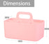 Tiawudi Multipurpose Caddy Organizer, Plastic Stackable Desk Organizer with Handle for Stationery, Office Supplies