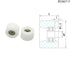 CHOUOHC 1pcs 8mm PU6818-5 1.5x8x5 1.5 8 5(PU6817-5 1.5x7x5mm) Deep Groove Ball Bearing OD PU Coated Fingerboard Wheels