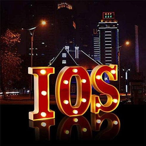 YUANYUYING Light Up Letters with Remote Control,Alphabet Number Signs for Wall Table Decor, Christmas Home Bar Wedding
