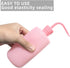 Tattoo Lash Squeeze Bottle, Safety Rinse Bottle, Plastic Squeeze Medical Lab Washing Bottle (Pink & Blue)