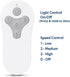 Comfort Direct TR214D KUJCE10311 KUJCE10712 TR214B A25-FA0138 2AQZU-18018 Remote Control For Harbor Breeze Ceiling Fans