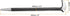 2pcs Rolling Head Pry Bar 6" Length 0.3" Rod Dia Carbon Steel Lady-foot Leverage Bar Heel Line Up Pry Bars for Automotive Mechanics Aligning & Prying