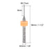 uxcell 0.7mm PCB Drill Bits, 5 Pcs Tungsten Carbide Rotary Tool for Jewelry CNC Engraving, 1/8 Inch Shank