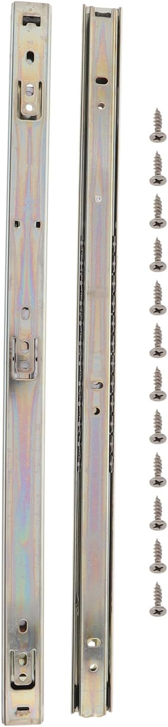 SEWACC 2PCS Heavy Duty Side Mount Keyboard Drawer Slide Full Extension Ball