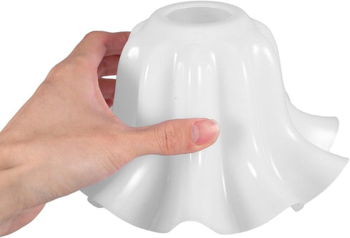 7.67X7.67X4.40 Inch VILLCASE Floral Lamp Shade Translucent Plastic Light Diffuser for Ceiling Fan Wall Sconce Floor