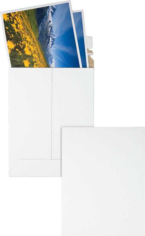 Quality Park 6 x 8 Photo Document Mailers, 25 per Box, Redi-Strip Self Seal Closure, White