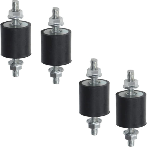 4pcs 20 x 15mm Rubber Mounts Vibration Isolator Mounts with M6 x 19mm Studs Shock Absorber