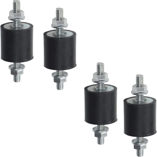 4pcs 20 x 15mm Rubber Mounts Vibration Isolator Mounts with M6 x 19mm Studs Shock Absorber