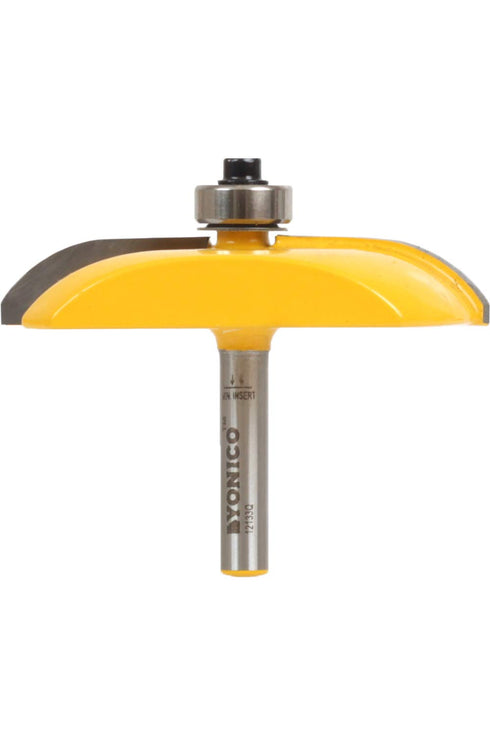YONICO Raised Panel Cabinet Door Router Bits 2-1/2-Inch Diameter Cove 1/4-Inch Shank