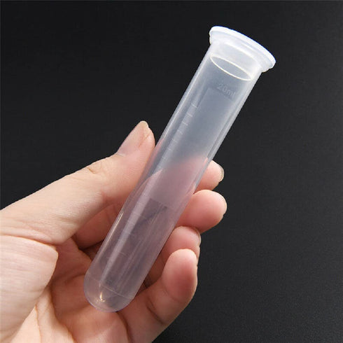 10 PCS 20ml Conical Centrifuge Tube Microcentrifuge Tube Sterile Plastic Test Tubes with Leak-Proof Screw Caps