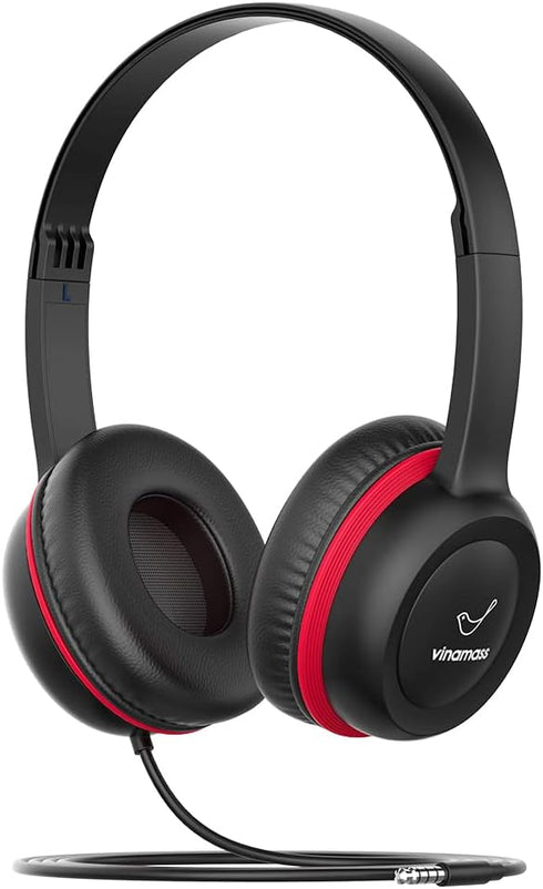 vinamass Kids Headphones, Wired Headphones for Kid with Safe Volume Limiter, Kid