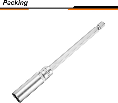 1/4" 10mm Setter HARFINGTON Power Nut Driver Drill Bit Metric Hex Nut Quick-Change Socket Wrench Screw CR-V Steel Nut