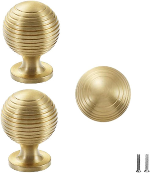 SANCHAKOU Drawer Knobs 2Pcs Brass Wardrobe Handle Chrome Bedside Table Drawer Cabinet Door