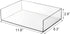 Elsjoy Set of 2 Clear Acrylic Letter Tray, 2-Tier Stackable Paper Organizer for Documents, Books, Office, School