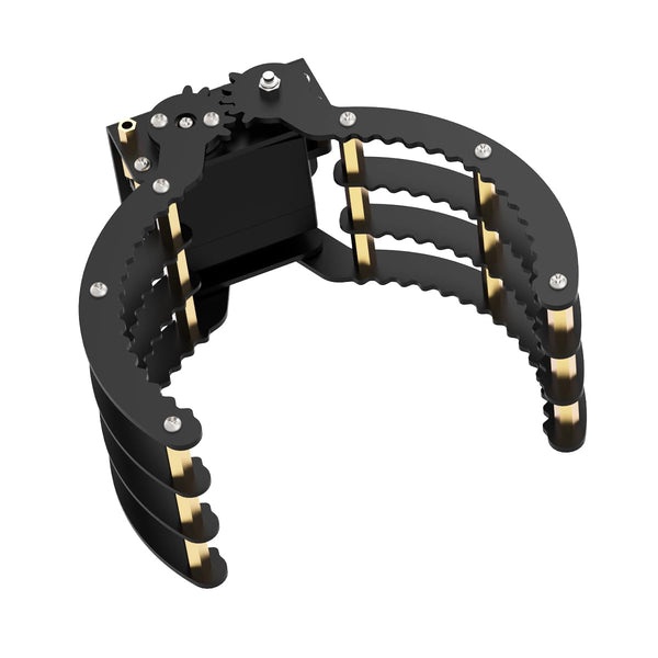 Robotic Claw Full Metal Wave Edge Clamp Robot Hand Gripper Grabber, 1LB