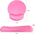 Keyboard Wrist Rest Pad and Mouse Pad Set, Memory Foam for Comfortable Typing & Wrist Pain Relief, Rose Pink