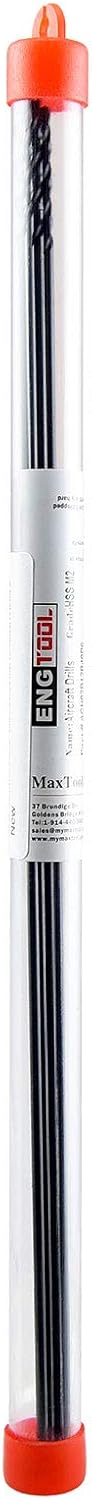 MAXTOOL 5/32"x12" 6pcs Identical Aircraft Extension Drills - HSS M2 Extra Long Deep Twist Drill Bits Straight Shank