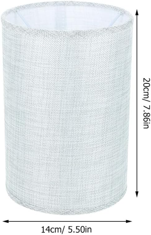 2pcs Zerodeko Modern Linen Drum Lamp Shade Cover for Base Floor Lamps Elegant Natural Design Easy to Clean Handmade