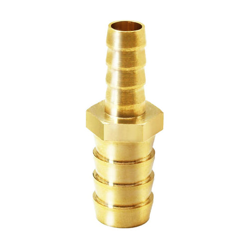 Joywayus 3/8" to 1/2" Barb Fitting Reducer, Pack of 2, Brass Fitting for Water/Fuel/Air