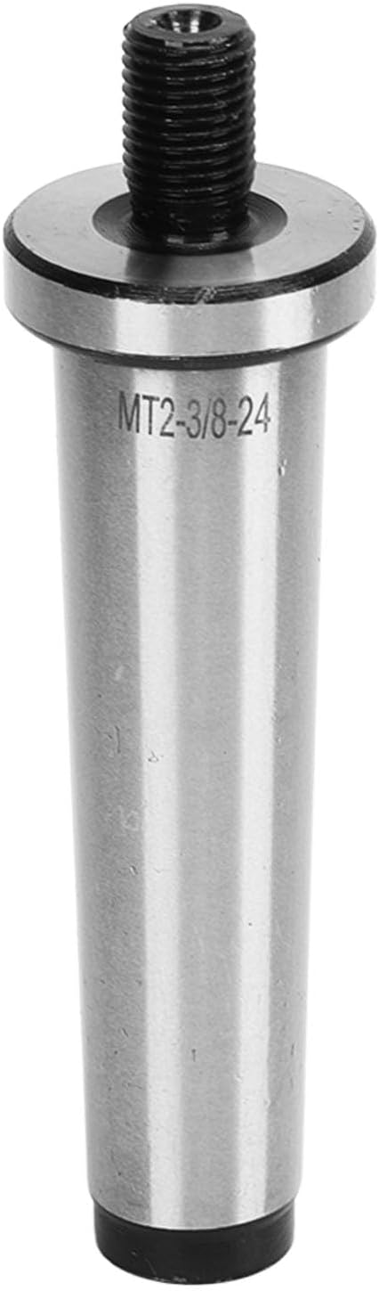MT2-3/8-24 Drill Chuck Arbor, 2MT Shank to 3/8in 24 Threaded for Pneumatic Tools