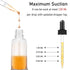 Amber Dropper Bottles 4oz Glass with Dropper for Essential Oils, 2-Pack Tincture Bottles with Funnel, Labels & Pipette