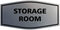 Signs ByLITA Fancy Storage Room Sign, Brushed Silver, Medium 1 Pack