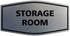 Signs ByLITA Fancy Storage Room Sign, Brushed Silver, Medium 1 Pack