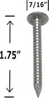 1.75”-RING SHANK ALUMINUM - ROOFING SIDING NAILS - Vinyl & Aluminum Siding & Facia Trim Nail – Aluminum metal secure holding Ring Shank nail – 1.75 in (250)