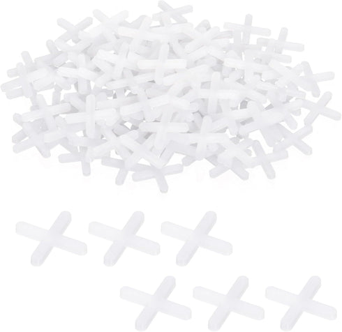 Cosmos 600 Pcs 1/8’’ 3mm Tile Spacers for Ceramic Wall Floor Tile Installation, Wall Plastic Tiling Tools (Cross Shape)