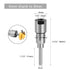 HMVFXBUDK 1/4", 8mm, 12mm, 1/2" Machine(6mm 8mm) Shank Extension & Adapter for Trim Router and Milling