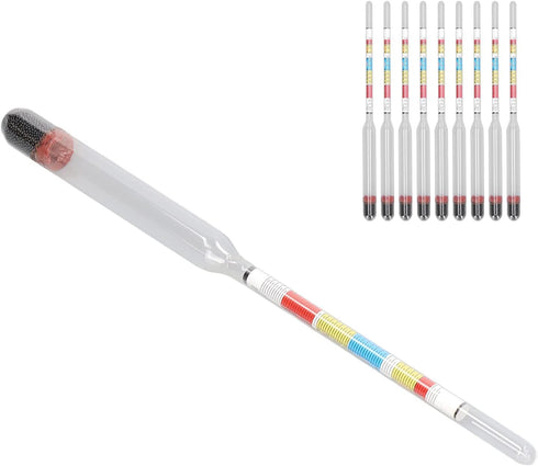 3 Beer Hydrometer Test Jar Scales Home Brewing Wine Making Equipment Supplies