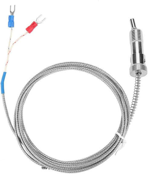 K Type Thermocouple, Bayonet Compression Spring Temperature Sensor Probe 0-400°C (Optional) (5 m)