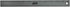 JAM PAPER Strong Aluminum Ruler - 12 Inch Metal Ruler with Non-Skid Cork Backing - Grey Metallic - Sold Individually