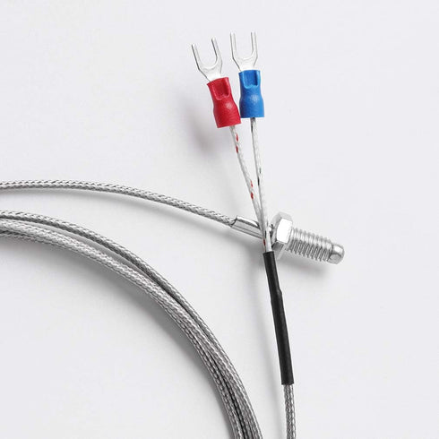 HiLetgo 5pcs K Type Temperature Sensor Temperature Probes M6 Screw Thermocouple Stainless Steel probe Length 1M by HiLetgo