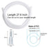 150ml Syringe with 27.6 Inch Tube and Blunt Needle 14G 1.5”, Large Plastic Syringe for Scientific Labs, Watering
