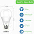 SETEN 4-Pack 10W Bulbs, 75W, 4000K 1100LM, A19 Bulbs, E26 (Non-Dimmable) Dusk to Dawn LED Light Equivalent Cool White
