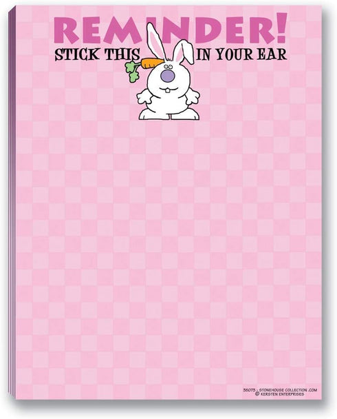 Cute Humorous Notepads, 4 Assorted Funny Note Pads