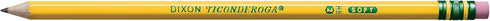 Ticonderoga Wood-Cased Pencils, Pre-Sharpened, 2 HB Soft, Yellow, 12 Count