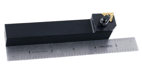 Accusize Industrial Tools 3/4'' by 5'' Lathe Tool Holder, MtTJNR 12-3c with TNMG33 Insert, Right Hand